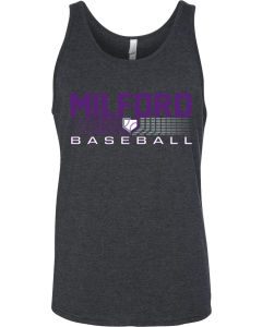 Jersey Tank with 2026 Milford Rec Baseball Logos