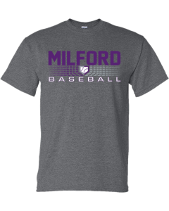 Unisex DryBlend® T-Shirt with 2026 Milford Rec Baseball Logos