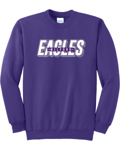 Unisex Heavy Blend™ Crewneck Sweatshirt with Eagles Stacked Logo