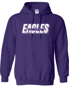 Unisex Heavy Blend™ Hooded Sweatshirt with Eagles Stacked Logo