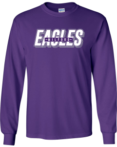 Unisex Ultra Cotton® Long Sleeve T-Shirt with Eagles Stacked Logo