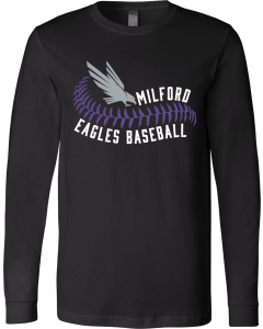 Unisex Jersey Long Sleeve Tee with Eagles Laces Logo