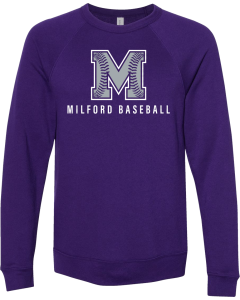 Unisex Sponge Fleece Raglan Crewneck Sweatshirt with M Laces Logo