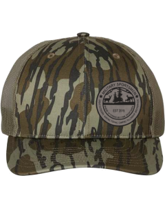 Patterned Snapback Trucker Cap with MSA Leatherette Patch
