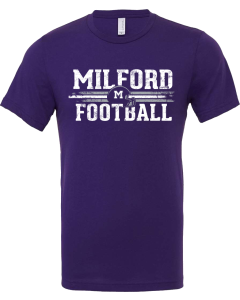 Jersey Tee with 2025 Milford Football Logo