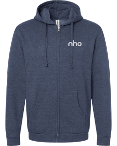 Unisex Full-Zip Hooded Sweatshirt with NHO Embroidered Logo