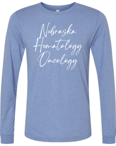 Unisex Triblend Long Sleeve Tee with NHO Cursive Logo with back