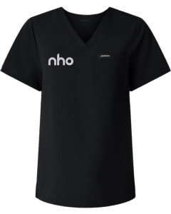 Women's Rhena Essential 1-Pocket Scrub V-Neck Top with NHO Right chest logo