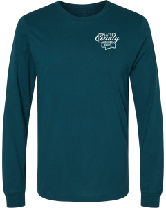 Unisex Jersey Long Sleeve Tee with Platte County Screen printed logo