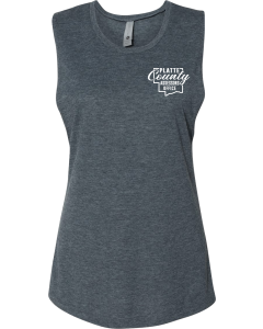 Women’s Festival Muscle Tank with Platte County Screen printed logo