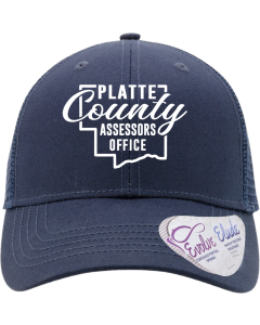 Women's Modern Trucker Cap with Platte County Hat Logo
