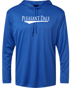 B-Core Hooded Long Sleeve T-Shirt with Pleasant Dale Logo