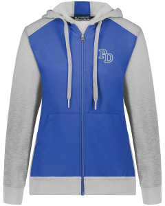 Women's Eco Revive™ Three-Season Triblend Fleece Full-Zip Hooded Sweatshirt with Embroidered PD Logo