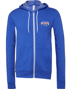 Unisex Sponge Fleece Full-Zip Hoodie Sweatshirt with Embroidered Parkview Christian Logo