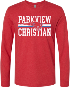 CVC Long Sleeve T-Shirt with Parkview Distressed Logo