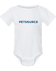 Infant Baby Rib Bodysuit with Printed Petsource Logo