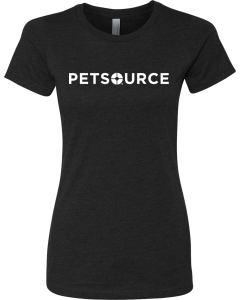 Women’s CVC T-Shirt with Screen Printed Petsource Logo - Small Version