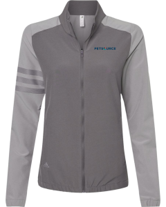 Women's 3-Stripes Full-Zip Jacket with Embroidered Petsource Logo