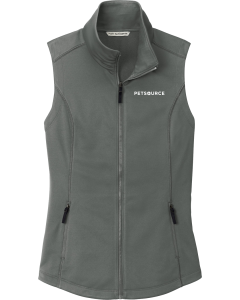 Ladies Collective Smooth Fleece Vest with Embroidered Petsource Logo