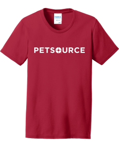 Port & Company Ladies Core Blend Tee with Screen Printed Petsource Logo