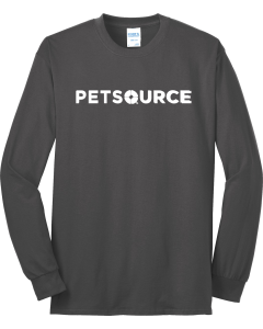 Long Sleeve Core Blend Tee with Screen Printed Petsource Logo