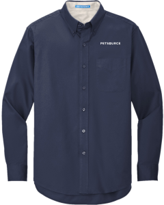 Port Authority Long Sleeve Easy Care Shirt with Embroidered Petsource Logo