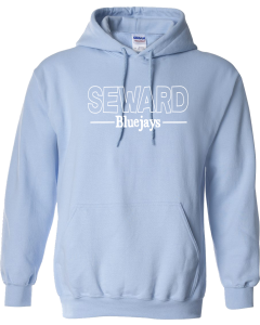 Heavy Blend™ Hooded Sweatshirt with Seward Open Block Logo