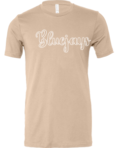 Unisex Jersey Tee with Bluejays Open Script Logo