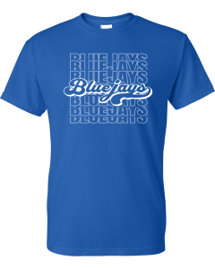 DryBlend® T-Shirt with Bluejays Stacked Script Logo