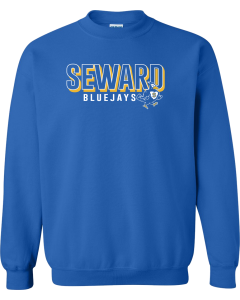 Heavy Blend™ Crewneck Sweatshirt with Bluejay Overlap Logo