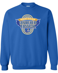 Unisex Heavy Blend™ Crewneck Sweatshirt with Unified Track Laps Logo