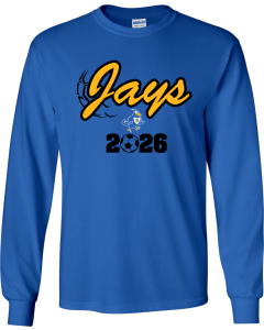 Unisex Ultra Cotton® Long Sleeve T-Shirt with Jays Soccer Logo