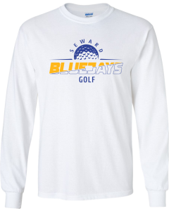 Unisex Ultra Cotton® Long Sleeve T-Shirt with Bluejays Slice Logo