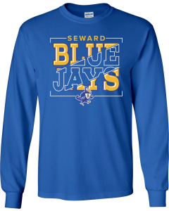 Ultra Cotton® Long Sleeve T-Shirt with Bluejay Bracket Logo