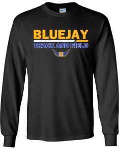 Ultra Cotton® Long Sleeve T-Shirt with Duo Line Track Logo