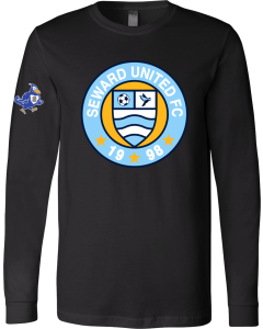 Unisex Jersey Long Sleeve Tee with Seward FC Logo