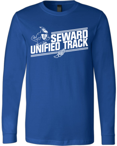 Unisex Jersey Long Sleeve Tee with Unified Track 1-Color Logo
