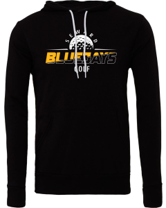 Unisex Sponge Fleece Hoodie Sweatshirt with Bluejays Slice Logo