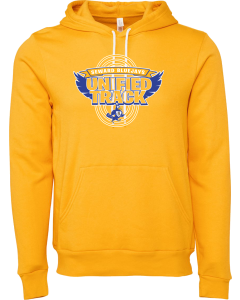 Unisex Sponge Fleece Hoodie Sweatshirt with Unified Track Laps Logo
