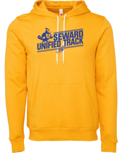 Unisex Sponge Fleece Hoodie Sweatshirt with Unified Track 1-Color Logo
