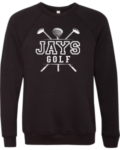 Unisex Sponge Fleece Raglan Crewneck Sweatshirt with Boys Golf Club Logo
