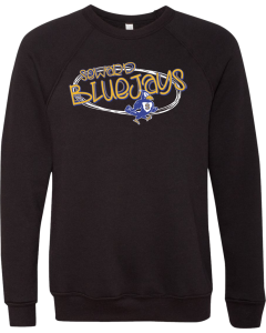 Sponge Fleece Raglan Crewneck Sweatshirt with SHS Scribble Logo