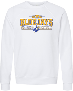 Unisex Sponge Fleece Raglan Crewneck Sweatshirt with Unified Track Block Logo