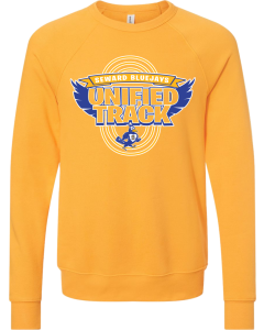 Unisex Sponge Fleece Raglan Crewneck Sweatshirt with Unified Track Laps Logo