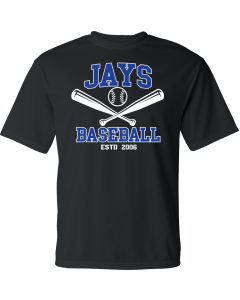 Unisex Performance T-Shirt with Bats Logo
