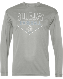 Unisex Performance Long Sleeve T-Shirt with Home Plate Logo