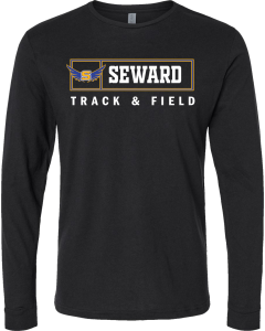 CVC Long Sleeve T-Shirt with Track Box Wings logo