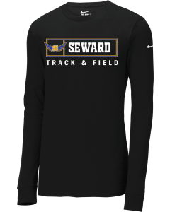 Dri-FIT Cotton/Poly Long Sleeve Tee with Track Box Wings logo