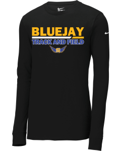 Dri-FIT Cotton/Poly Long Sleeve Tee with Duo Line Track Logo