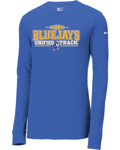 Dri-FIT Cotton/Poly Long Sleeve Tee with Unified Track Block Logo